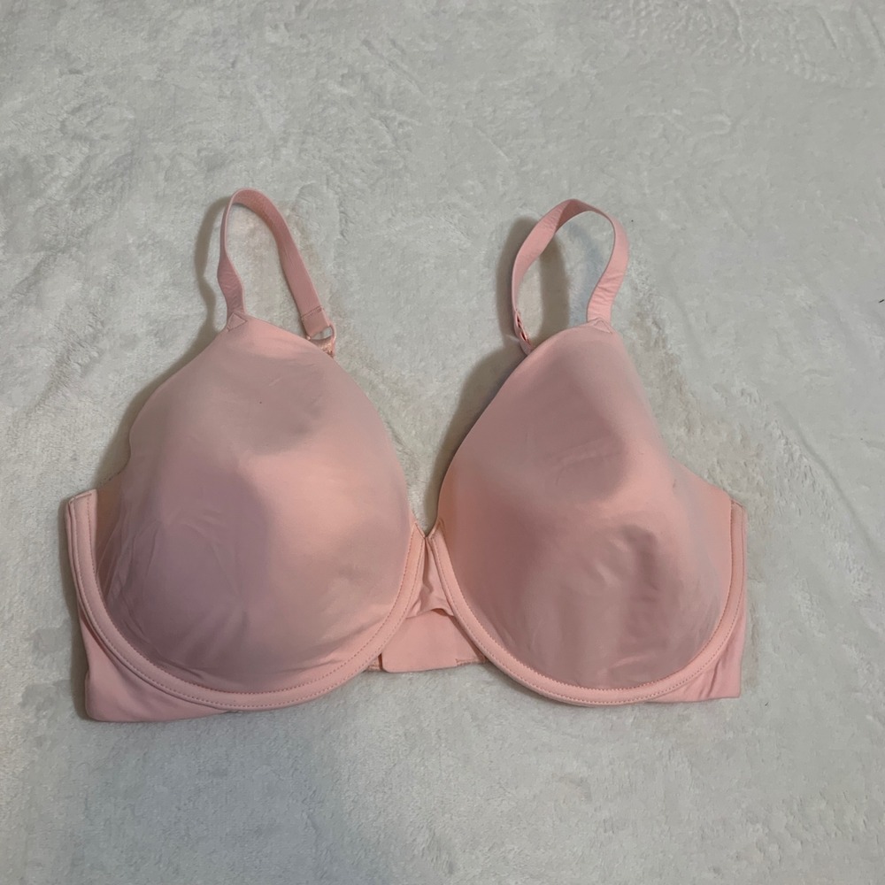 True & Co. Pink T-Shirt Bra Full Coverage Underwire Everyday Comfort 36DDD